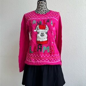 Self Esteem Vibrant Pink Knit Sweater